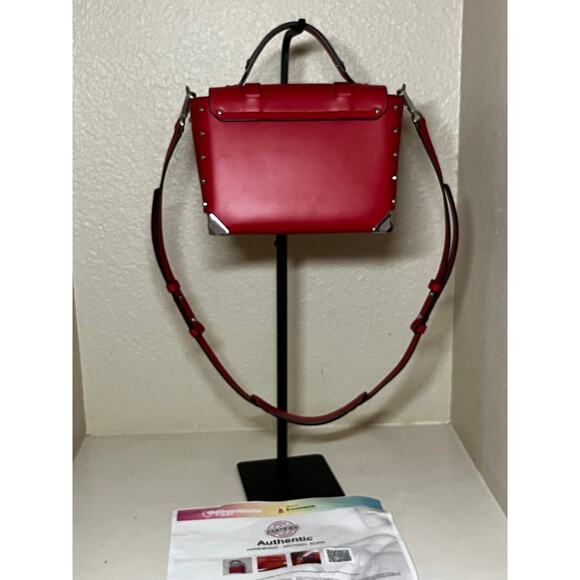 Michael Kors Manhattan Medium Leather Satche  Style 30T9SNCS6L - Picture 7 of 11